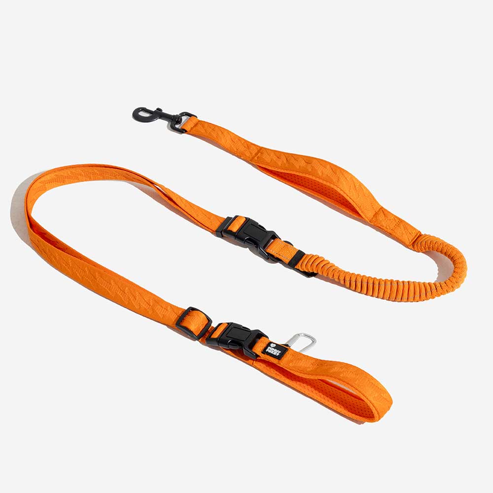 Dual-sided Reflective Adjustable Versatile Soft Handle Nylon Large Dog Leads - Flexi Walker
