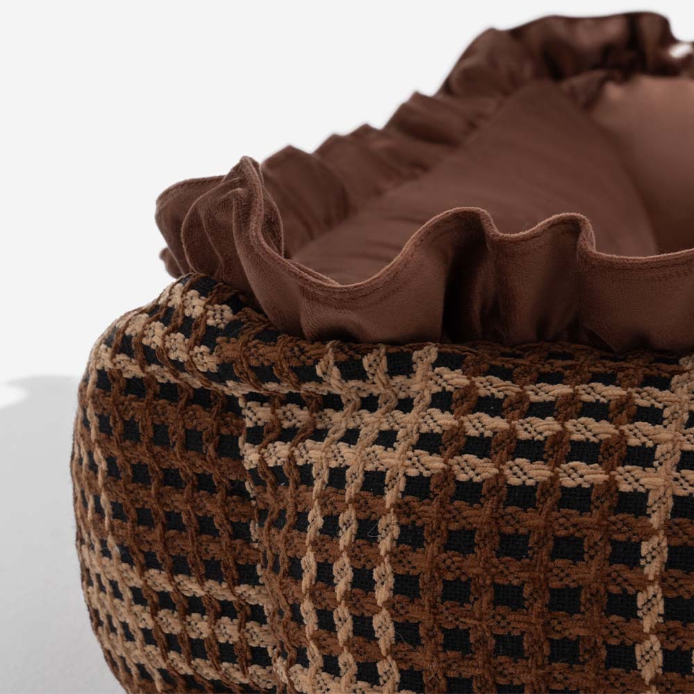 Classic Luxury Washable Cosy Bolster Dog Bed- Bliss Napper