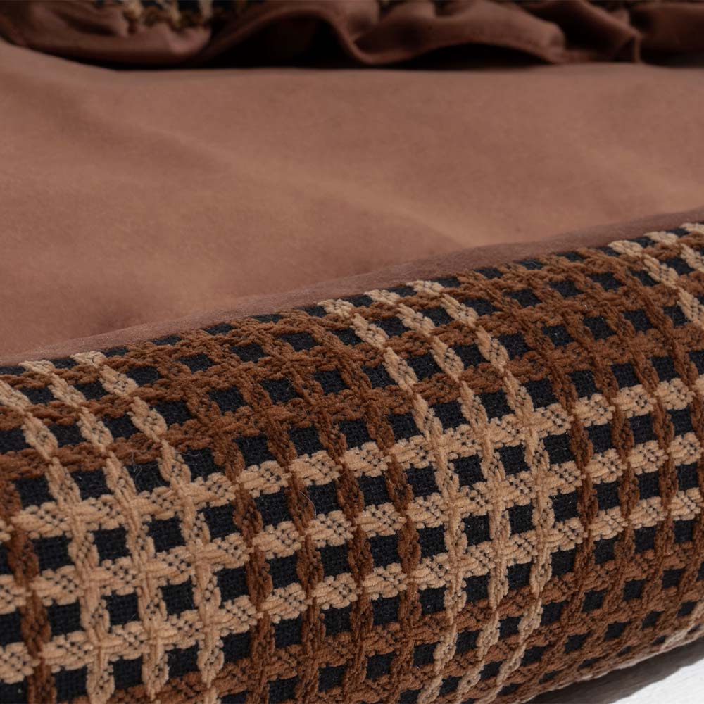 Classic Luxury Washable Cosy Bolster Dog Bed- Bliss Napper