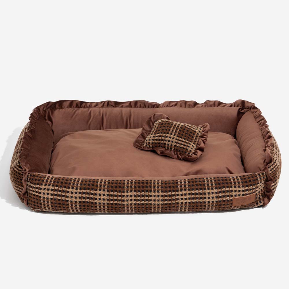 Classic Luxury Washable Cosy Bolster Dog Bed- Bliss Napper