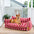 Trendy Striped Faux Lambswool Double Layer Garden Outdoor Dog & Cat Sofa Bed
