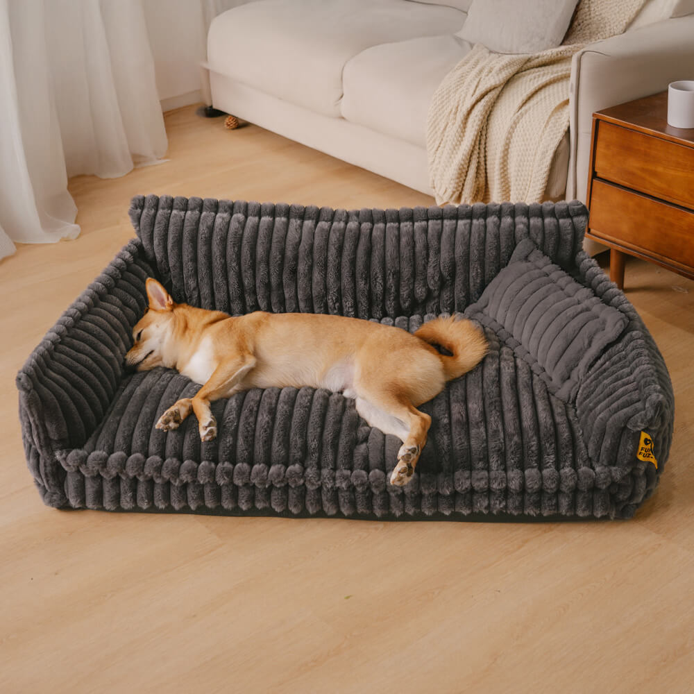 Large Washable Fluffy Orthopaedic Soft Dog Pillow Dog Sofa Bed - Home Office