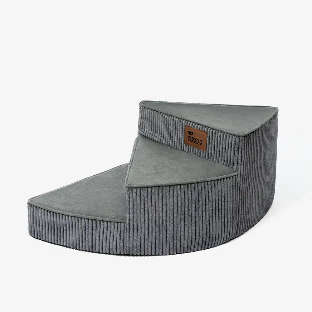 Cosy Corduroy Joint-Friendly Removable Spiral Pet Steps - CreamyStep