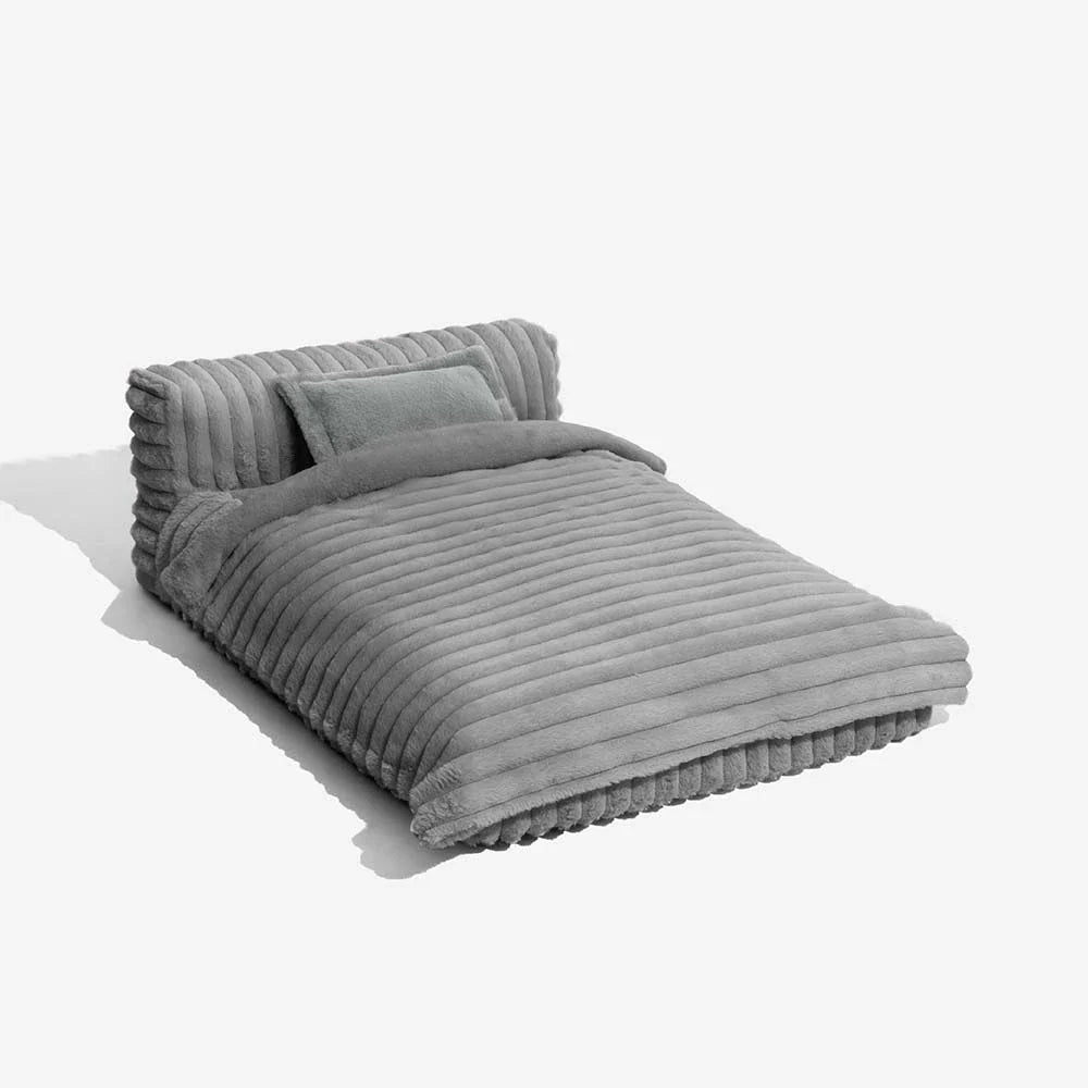 Mini Plush Home-Style Backrest Orthopaedic Bed for Small Dogs - TinyNest