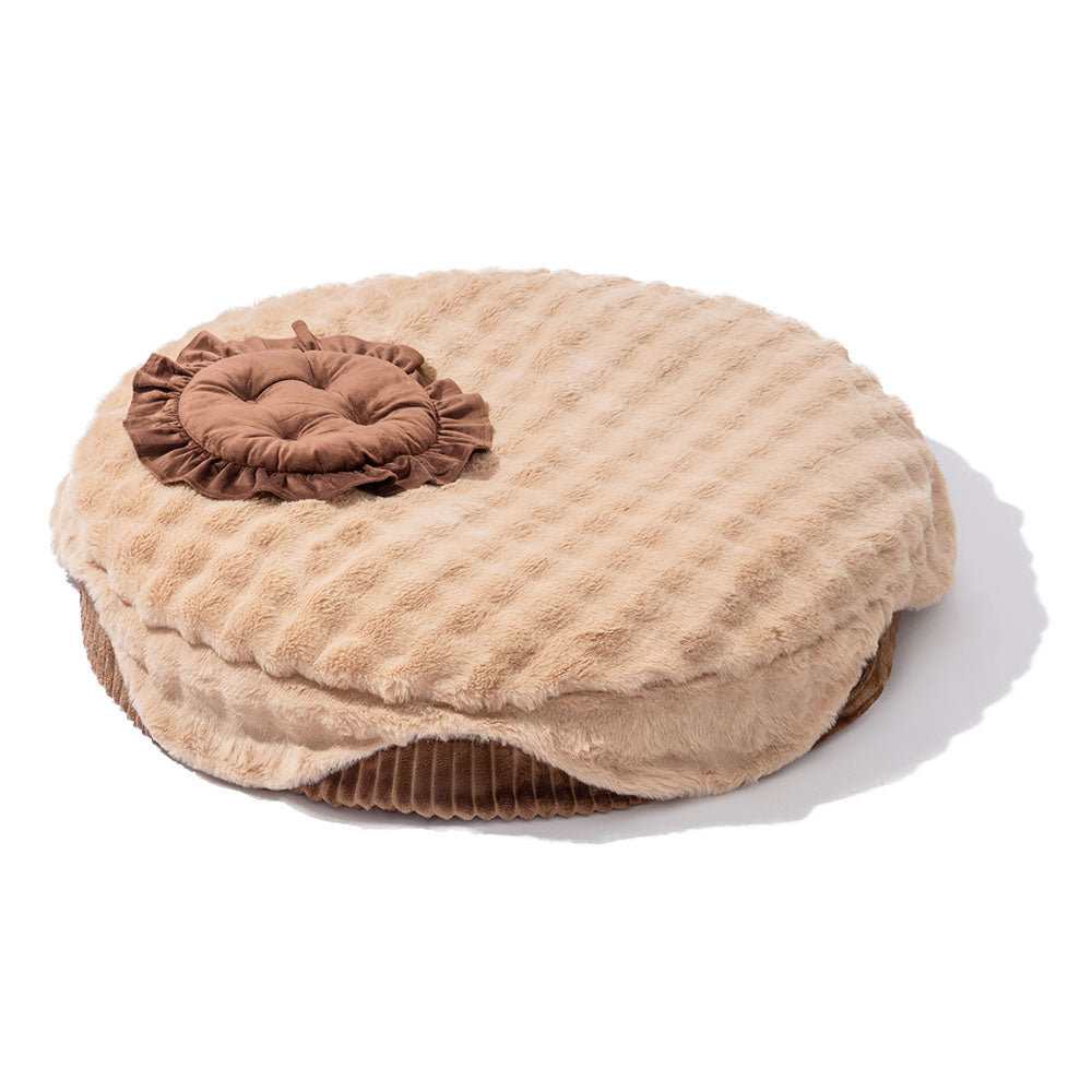 Fluffy Cake-Shaped Detachable Plush Orthopaedic Pet Bed – DreamBake