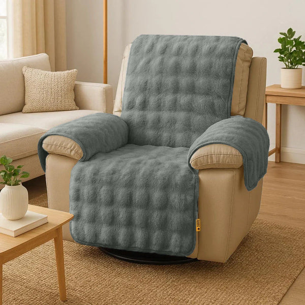 Water-resistant Fluffy Soft Couch Cover & Office Chair Protector