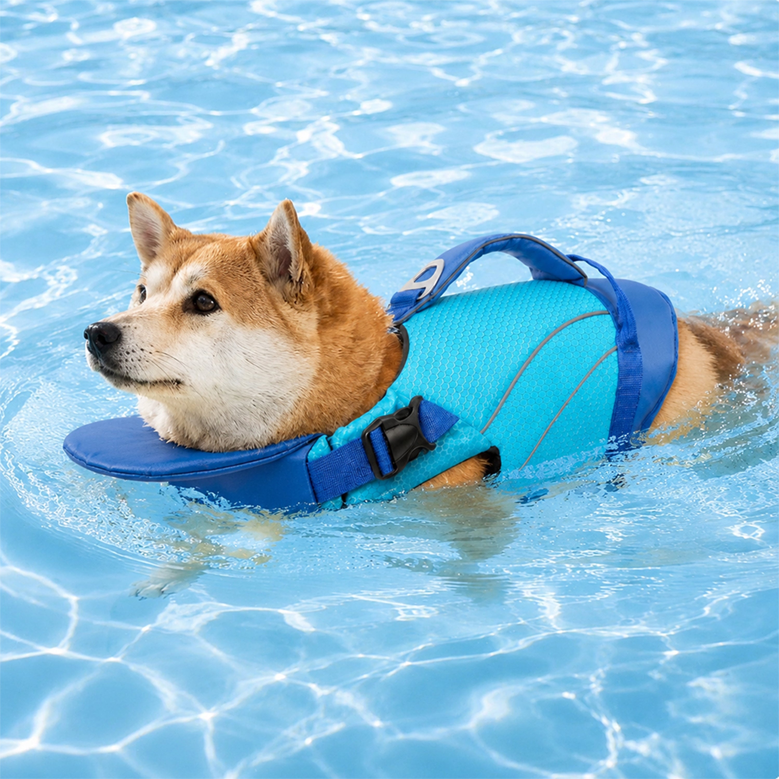 Dog Life Jacket with Detachable Chin Support