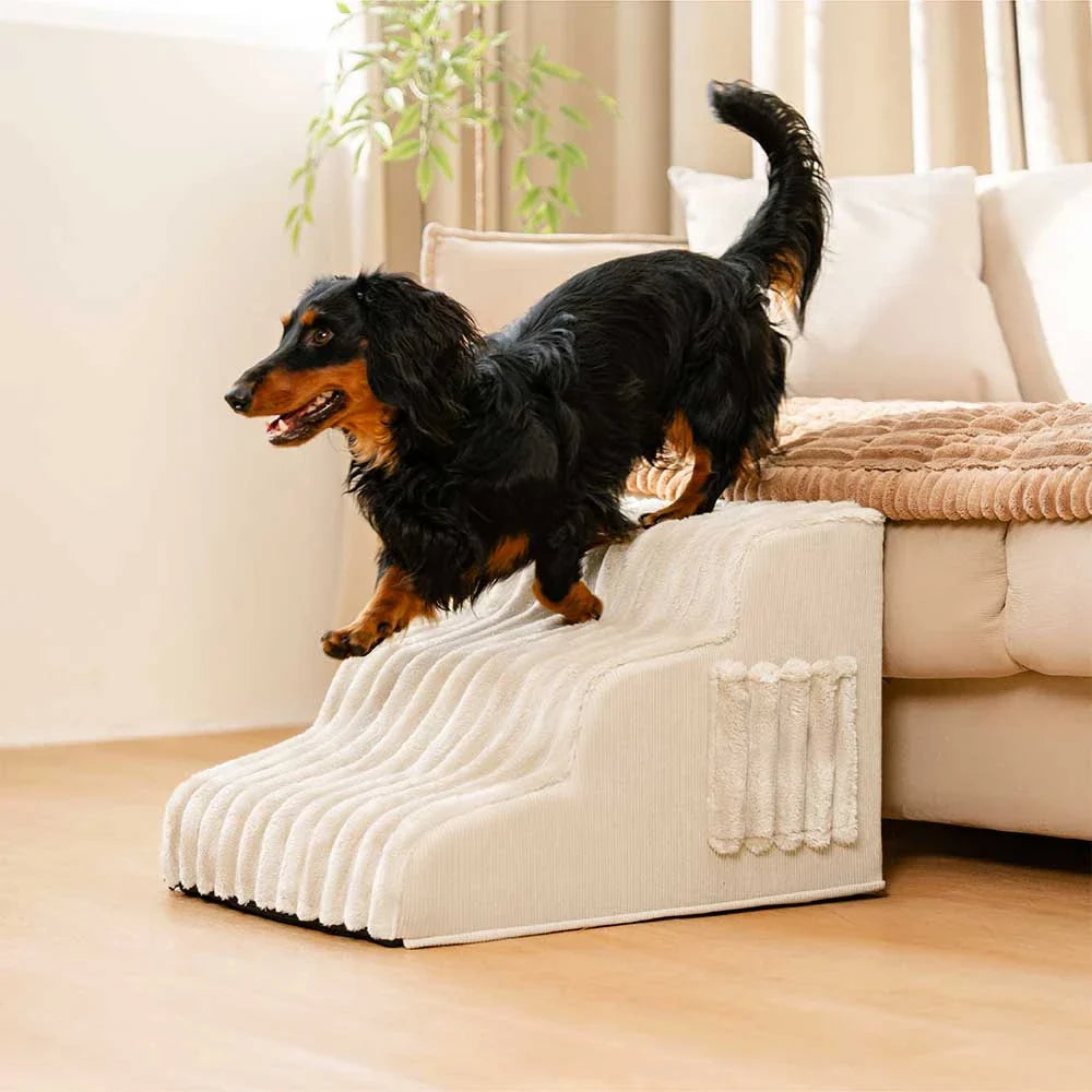 2 in 1 Fluffy Plush Sponge Detachable Pet Step＆Bed - CreamyRamp