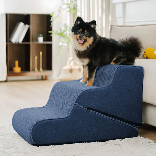 Multifunctional 2-in-1 Foldable Dog Steps with Ramp Mode