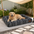 Orthopedic All-season Memory Foam Bolster Boucle Garden Outdoor Dog Bed - Funnyfuzzy SnugNest