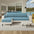 All-Season Anti-Slip Striped Pet Rug Furniture Protector with Armrest Outdoor Garden Sofa Cover
