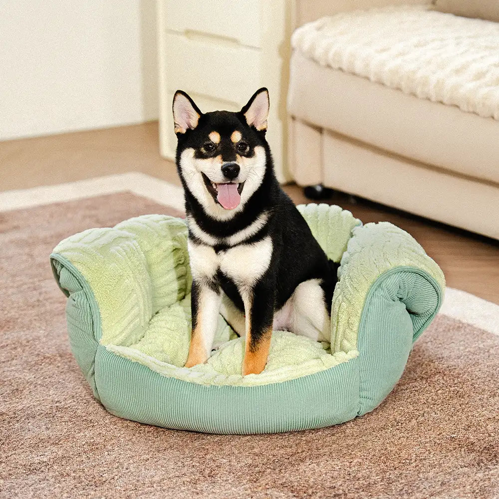 Multifunctional Semi-Enclosed Cave Dog Bed Warming Pet Bed