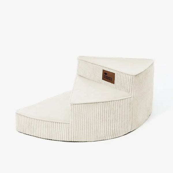 Cosy Corduroy Joint-Friendly Removable Spiral Pet Steps - CreamyStep