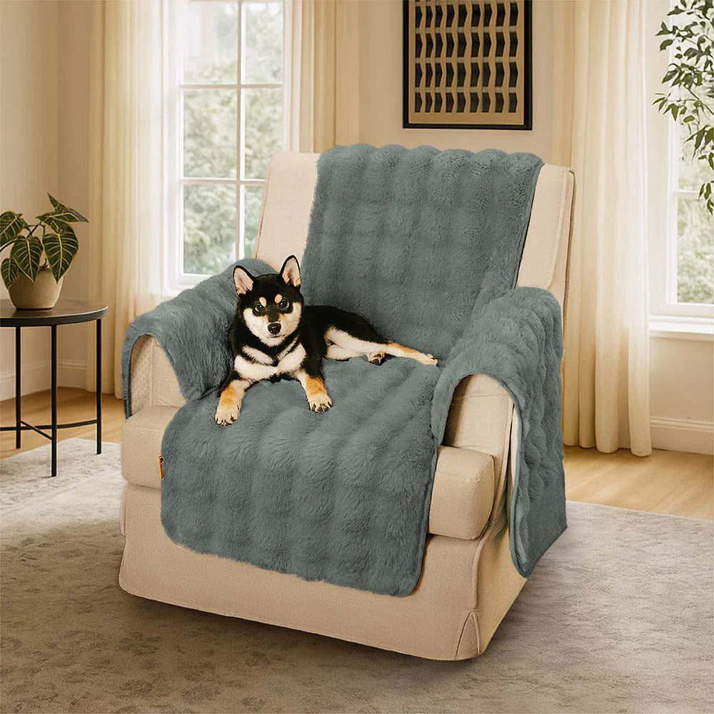 Water-resistant Fluffy Soft Furniture Protector Corner Couch Cover-EverDry