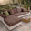 Honeycomb Pattern Water-resistant Stretch Full-Cover Magic Outdoor Garden Sofa Cover