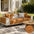 Waterproof Antimicrobial Simple Chenille Fabric Anti-scratch Outdoor Garden Sofa Cover