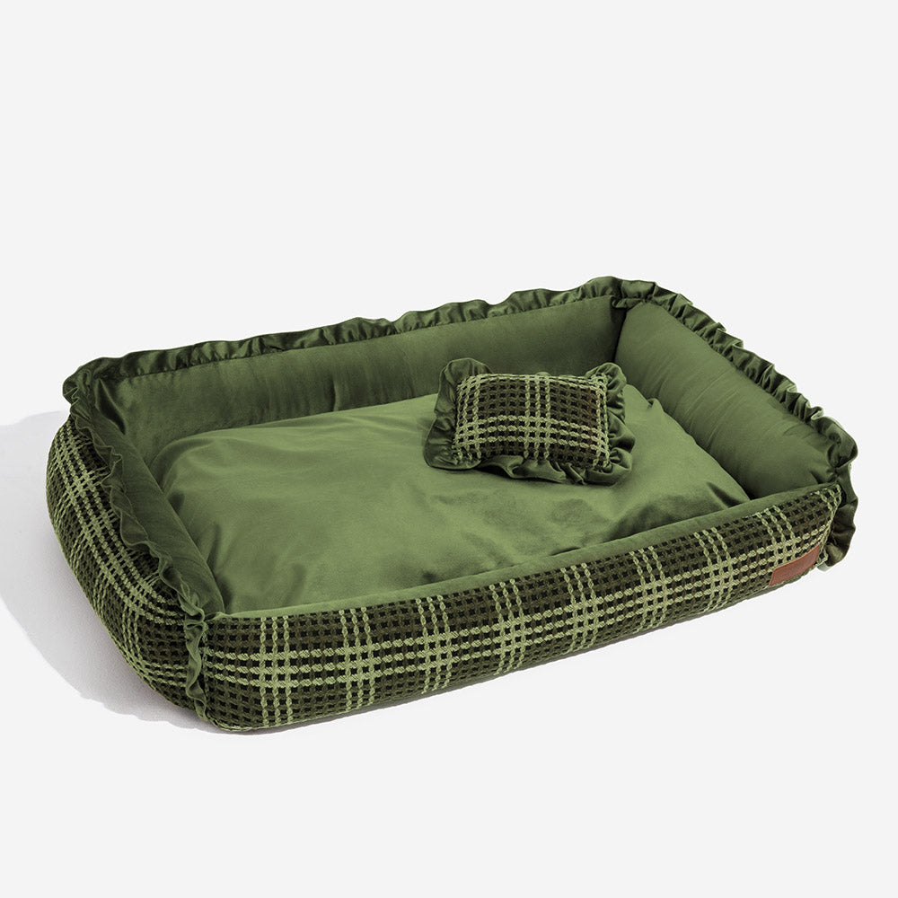 Classic Luxury Washable Cosy Bolster Dog Bed- Bliss Napper