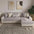 Breathable Woven Cotton Linen Non-Slip Corner Couch Cover