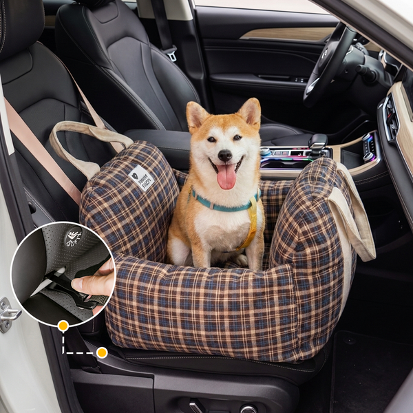 ISOFIX Dog Car Seat Bed with ISOFIX System - First Class