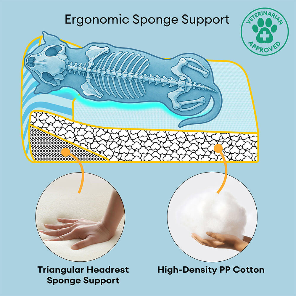 Extra Large Cooling Washable Rectangle Orthopaedic Dog Bed - Cooling Nap