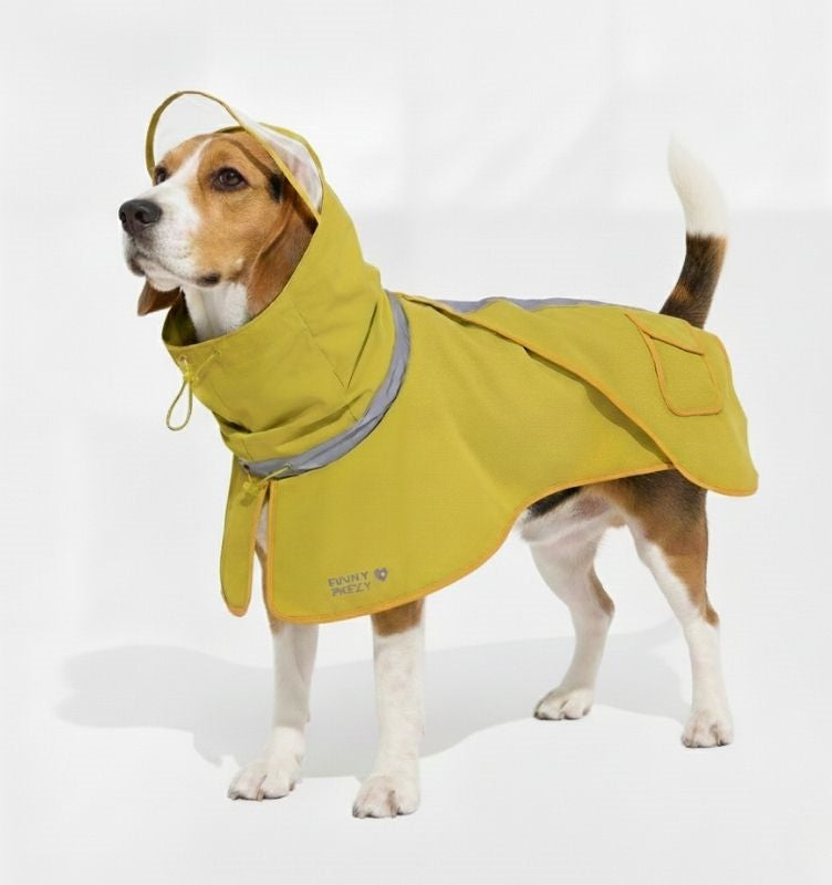 Adjustable Reflective Waterproof with Pocket Dog Raincoat Human Matching -Stay Dry
