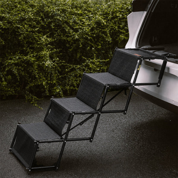 Foldable Dog Stairs for Car with Wide Non-Slip Steps - LuxeNest