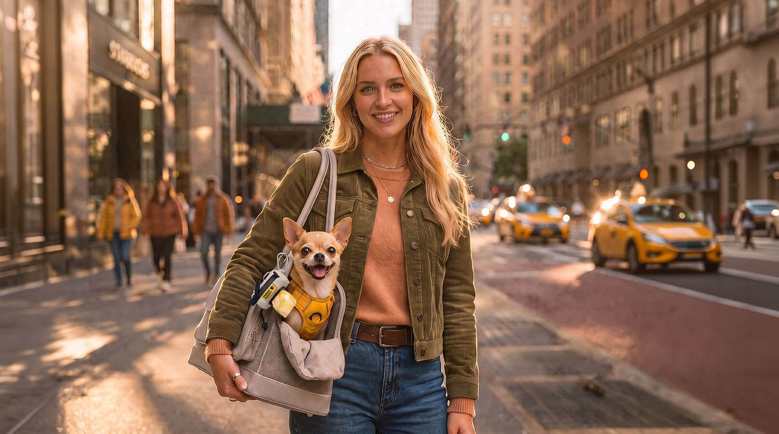 City Walking With Pets