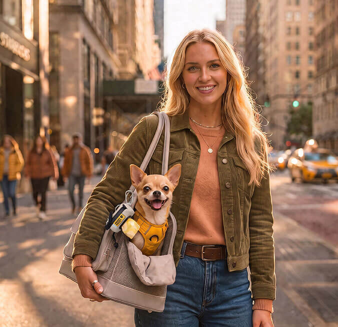 City Walking With Pets