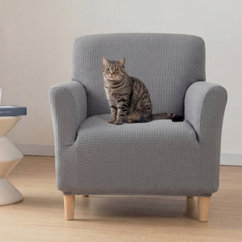 High-Elastic Water-resistant and Anti-Scratch Armchair Covers Settee Covers Full Wrap Sofa Protection Sofa Cover