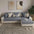 Breathable Woven Cotton Linen Non-Slip Corner Couch Cover