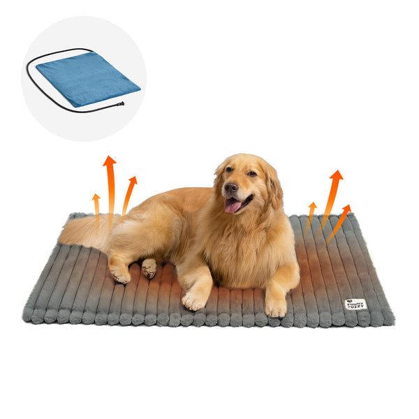 Fluffy Faux Rabbit Fur Washable Warm Pet Mat - ComfyEase