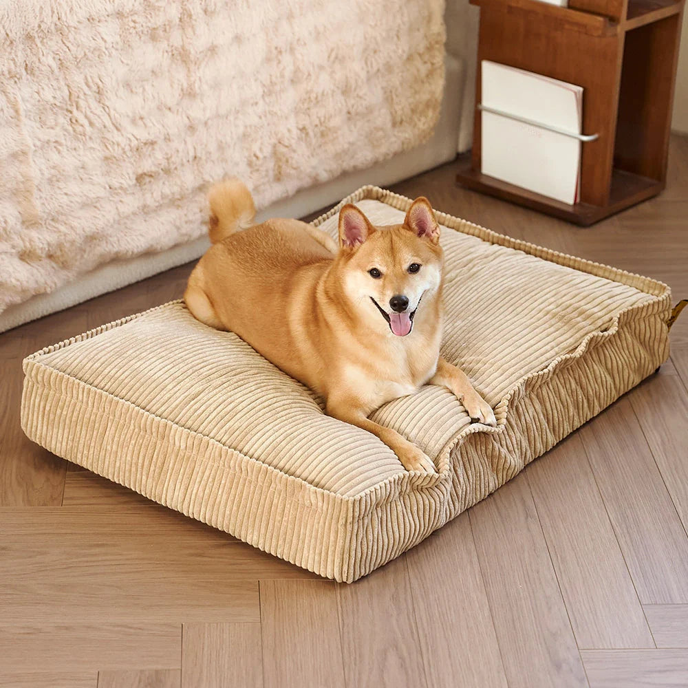 Fluffy Warm Detachable Orthopaedic Dog Bed - Checker Cocoon