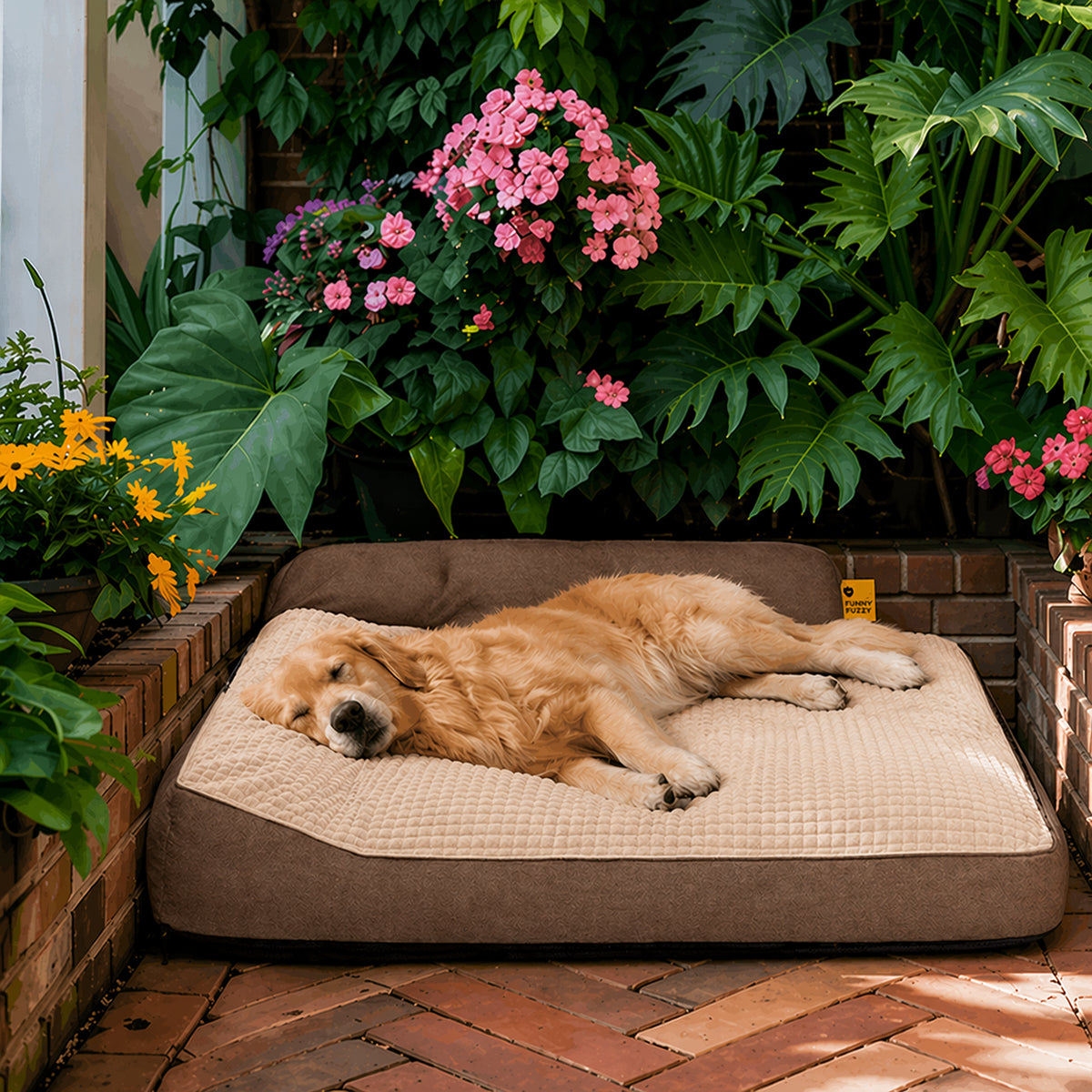 All Seasons Thickened Large Washable Cat & Dog Pillow Bed Garden Outdoor Dog Bed