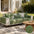 Waterproof Antimicrobial Simple Chenille Fabric Anti-scratch Outdoor Garden Sofa Cover