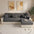 One-Piece Chenille Scratch-Resistant Durable Water-Repellent Stretch  Non-Slip Corner Couch Cover