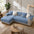 Thick Fuzzy Sherpa Fleece Non-Slip Corner Sofa Cover