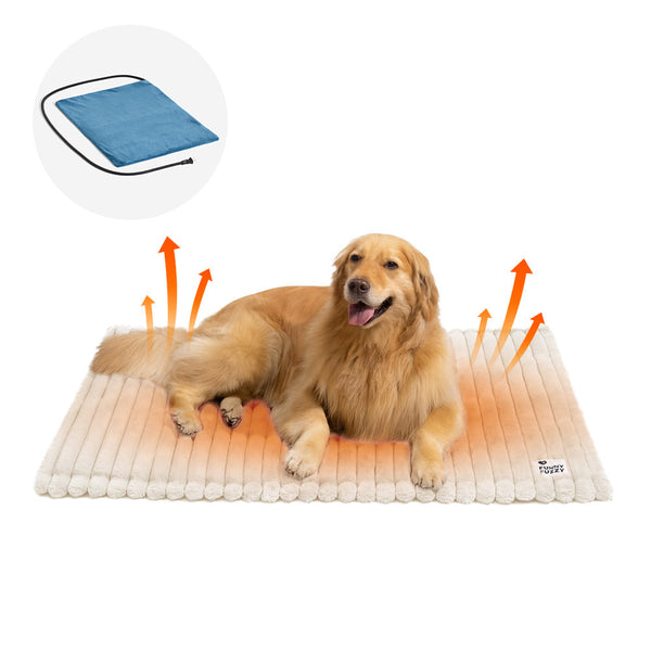 Fluffy Faux Rabbit Fur Washable Warm Pet Mat - ComfyEase
