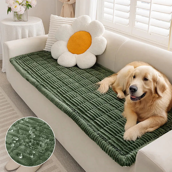 Lazy Soft Flannel Breathable Pet Mat Non-slip Sofa Cover