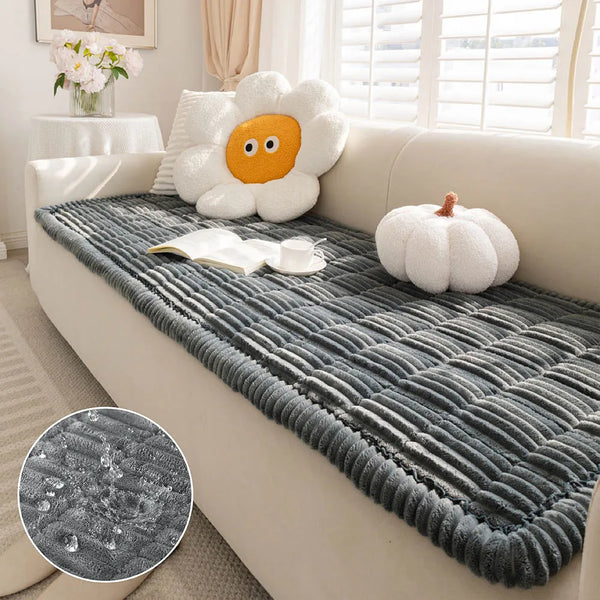 Lazy Soft Flannel Breathable Pet Mat Non-slip Sofa Cover