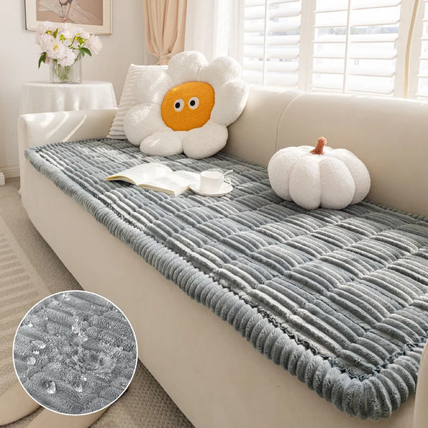Lazy Soft Flannel Breathable Pet Mat Non-slip Sofa Cover