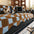 Color-Block Plaid Chenille Anti-Scratch Non-Slip Sofa Cover