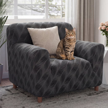 Jacquard Anti-Scratch Armchair Cover Settee Cover Stretch Sofa Cover