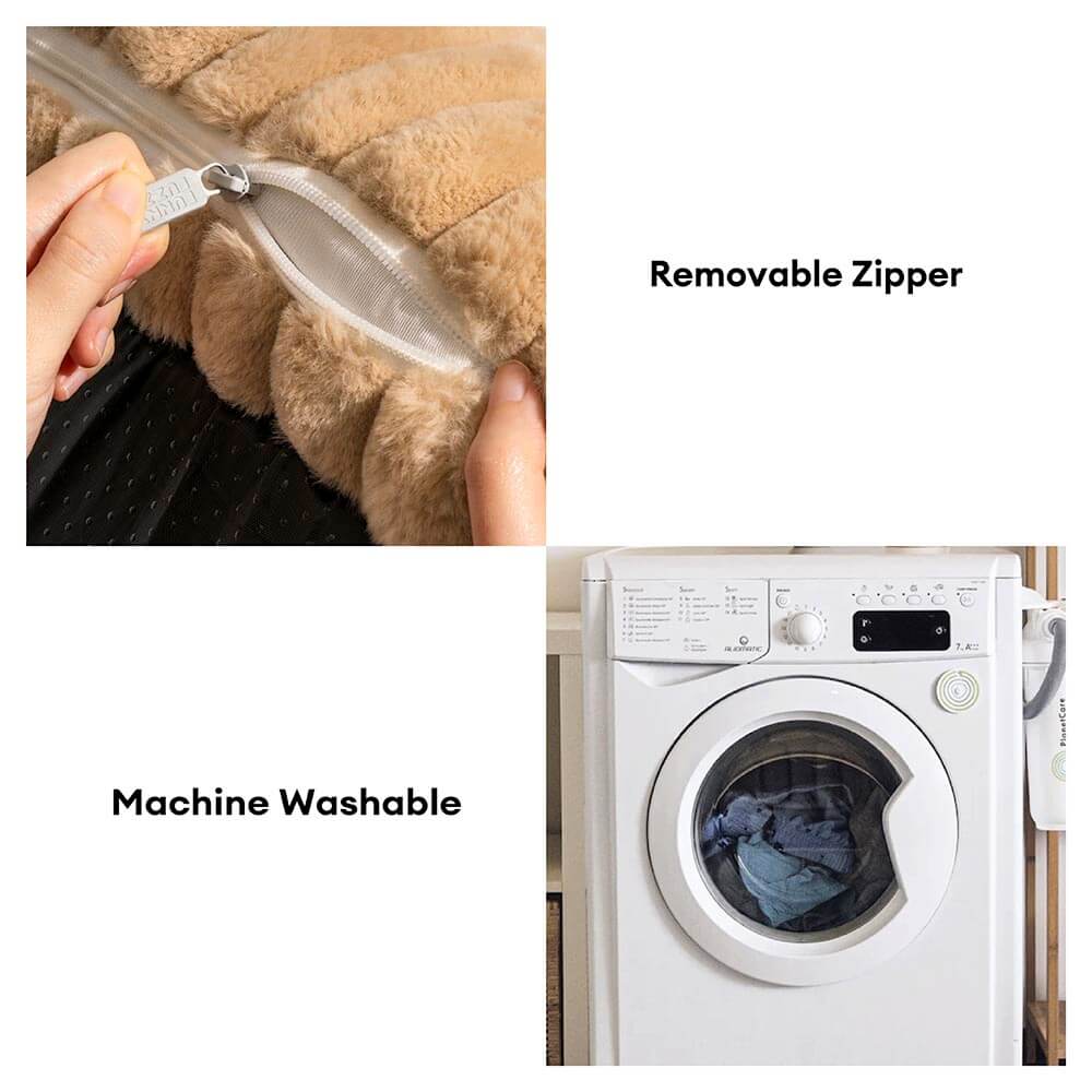 Bed Cover - Large Washable Fluffy Orthopaedic Soft Dog Sofa Bed