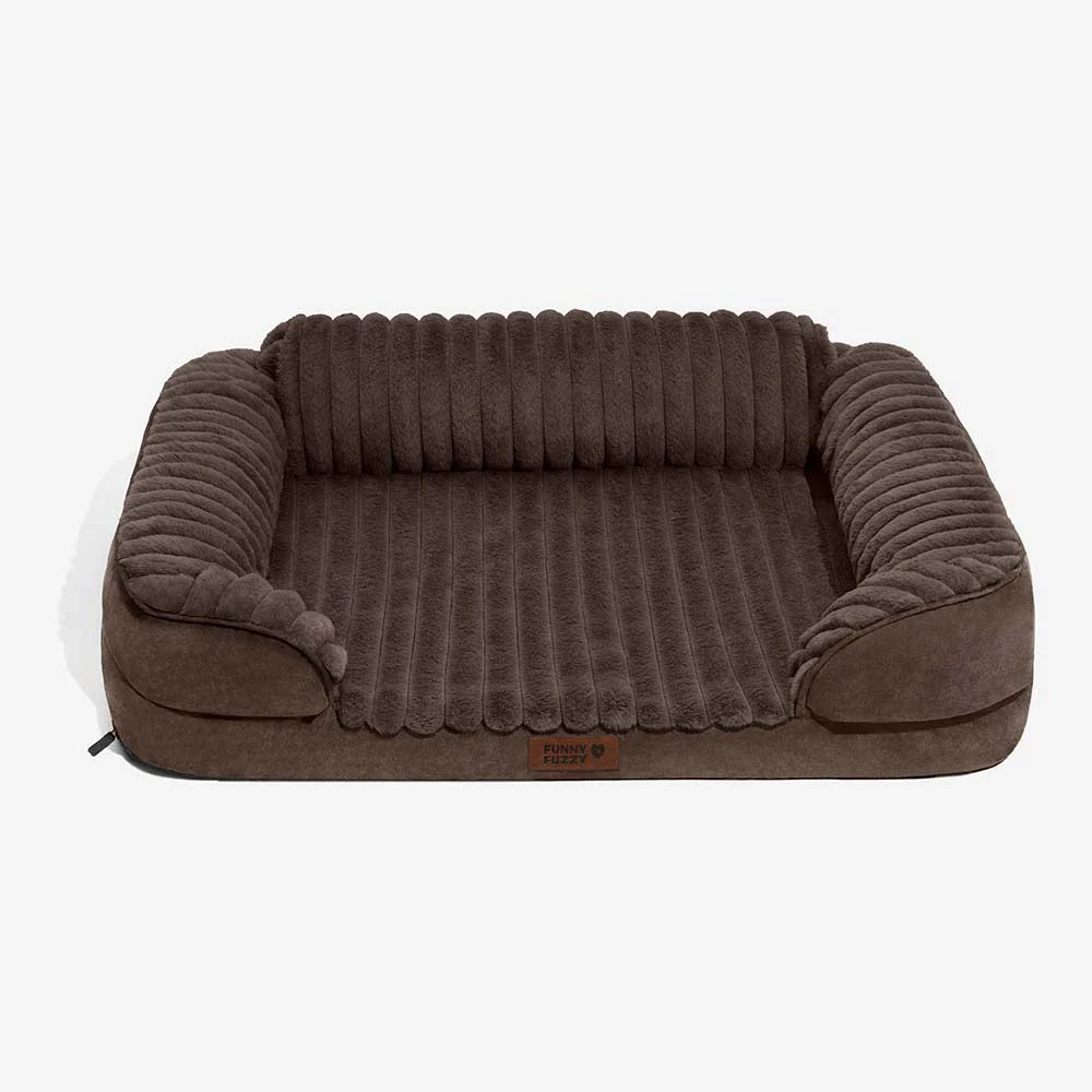 Fluffy Plush Orthopaedic Washable Bolster Dog Bed - ComfyPaws