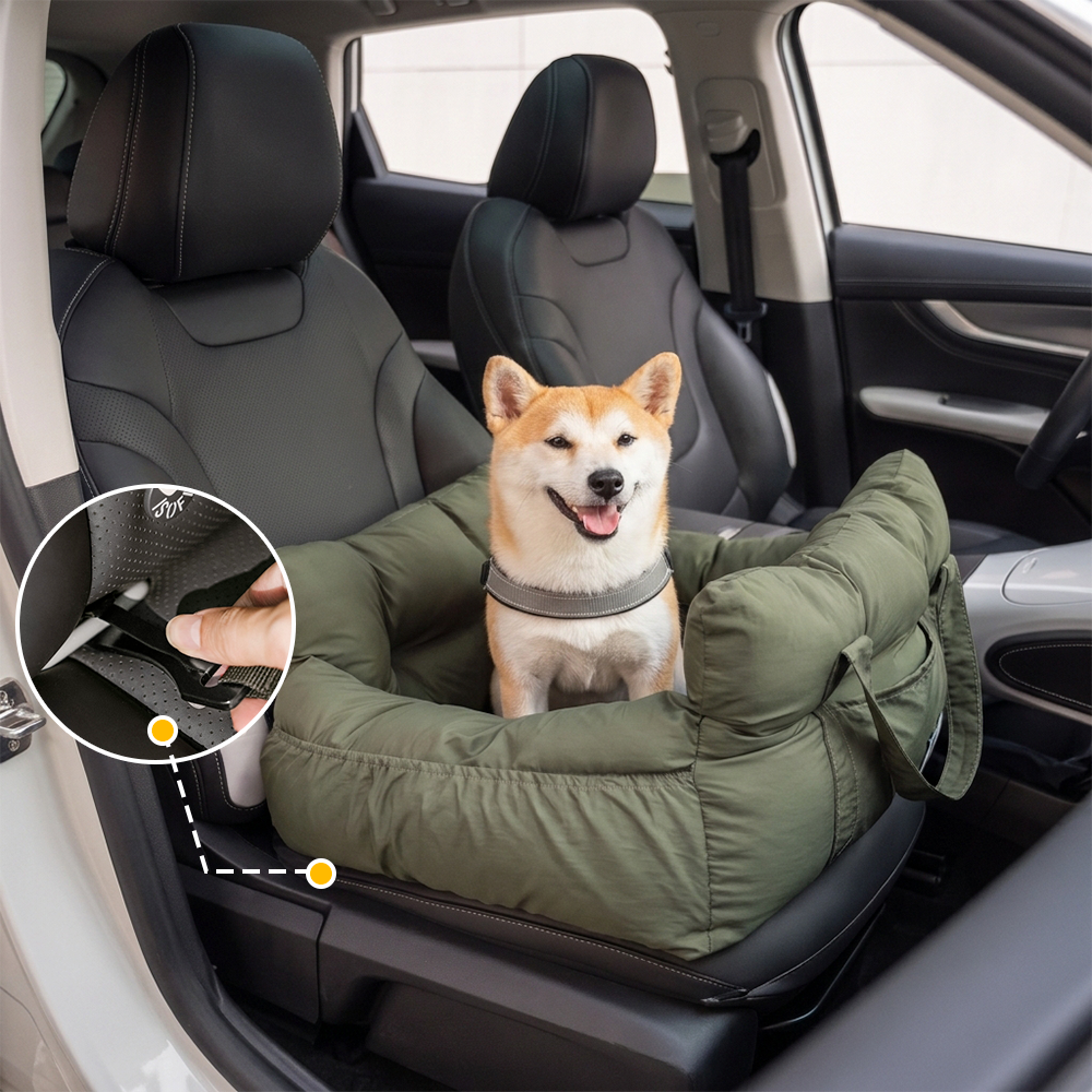 Portable ISOFIX Dog Car Seat Bed