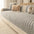 Striped & Bubble-Textured Plush Non-Slip Sofa Cover