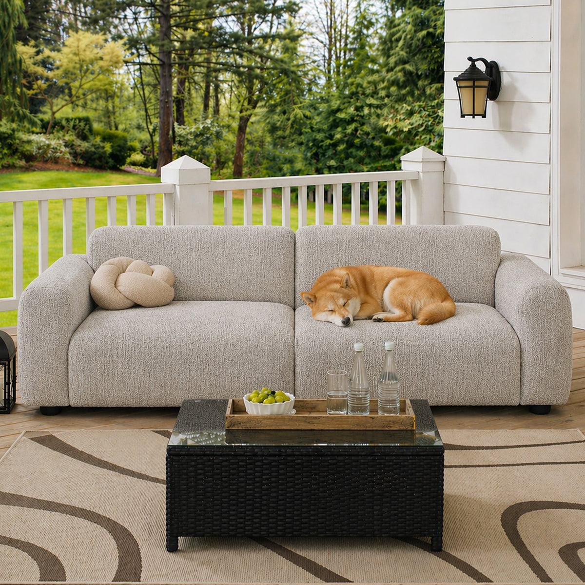 Elegant Chenille All-Seasons Anti-Scratch Sofa Full Wrap Stretch Sofa Cover