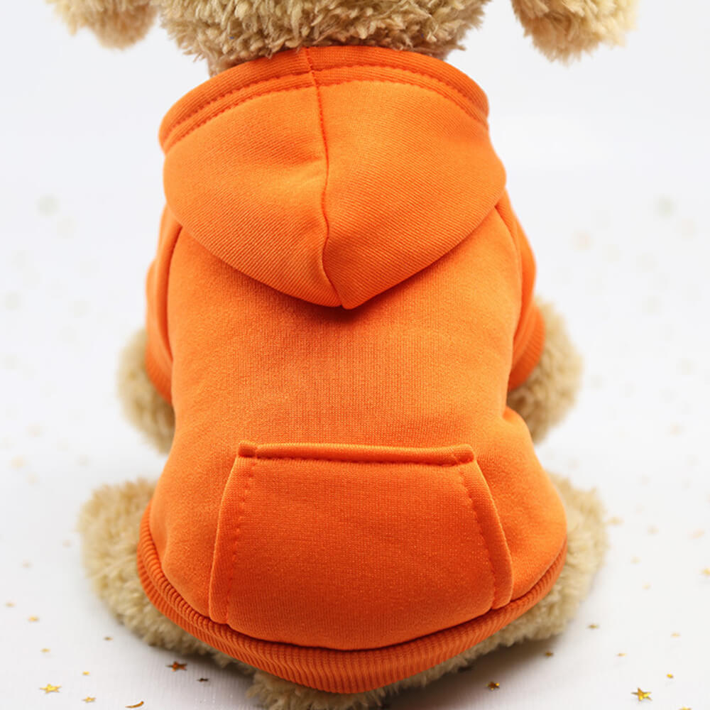 Autumn and Winter Pocket Sweatshirt Double Legs Sports Style Multicolour Pet Dog Clothes