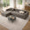 Herringbone Full Coverage Scratch-Resistant Sofa Protection Magic Stretch  Corner Couch Cover