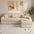 One-Piece Chenille Scratch-Resistant Durable Water-Repellent Stretch  Non-Slip Corner Couch Cover